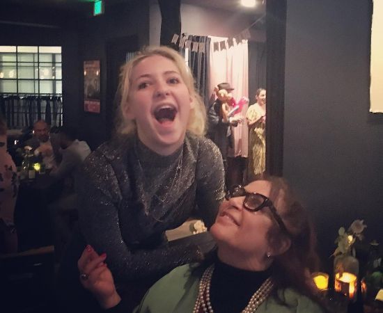 A picture of Julie Landfield with her granddaughter, Caroline "Lola" Bridges.